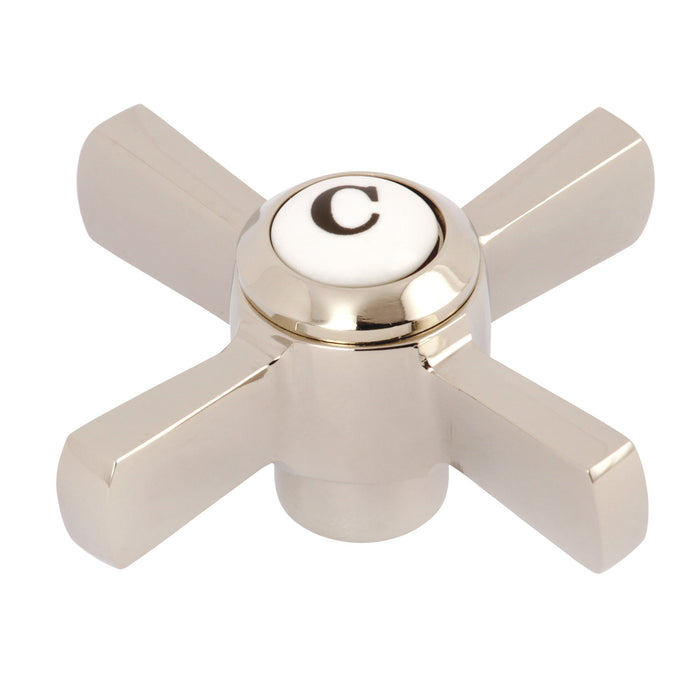 Kingston Millennium KSH2956ZXC Brass Cross Handle (Cold Side), Polished Nickel