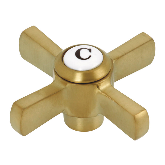 Millennium KSH2957ZXC Brass Cross Handle (Cold Side), Brushed Brass