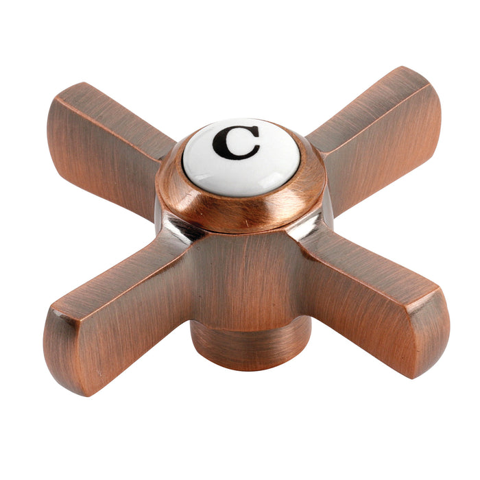 Kingston KSH295ZXACC Brass Cross Handle (Cold Side), Antique Copper