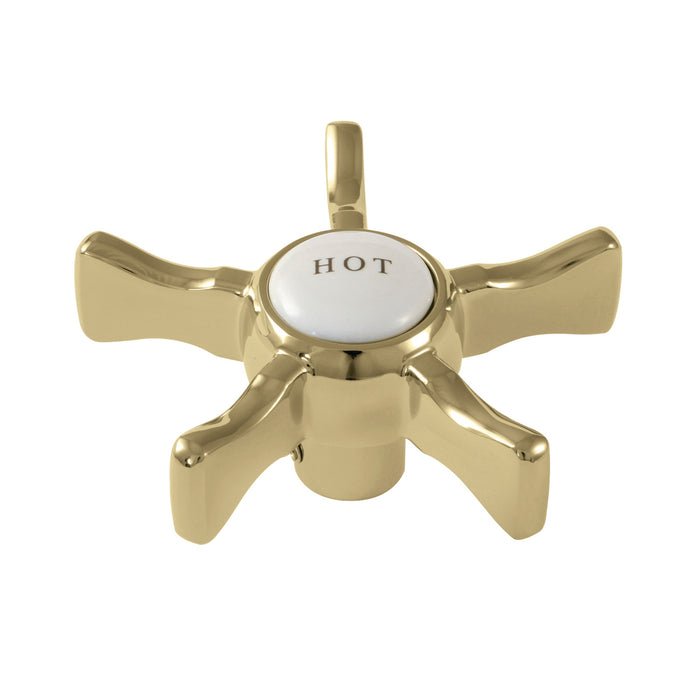 Hamilton KSH2962NXH Hot Cross Handle, Polished Brass