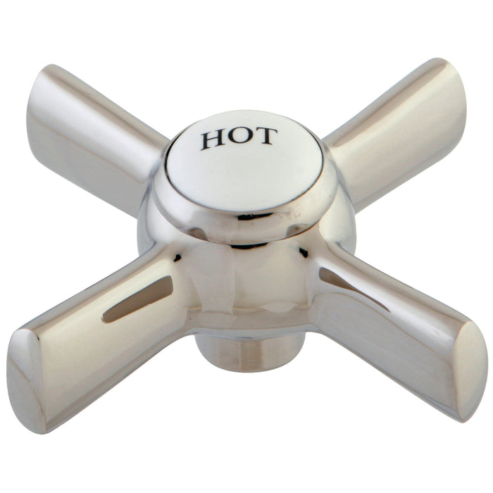 Kingston KSH2966ZXH Brass Cross Handle (Hot Side), Polished Nickel
