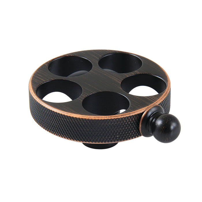 Kingston Wendell KSH296RKZNB Brass Knurled Wheel Handle, Naples Bronze