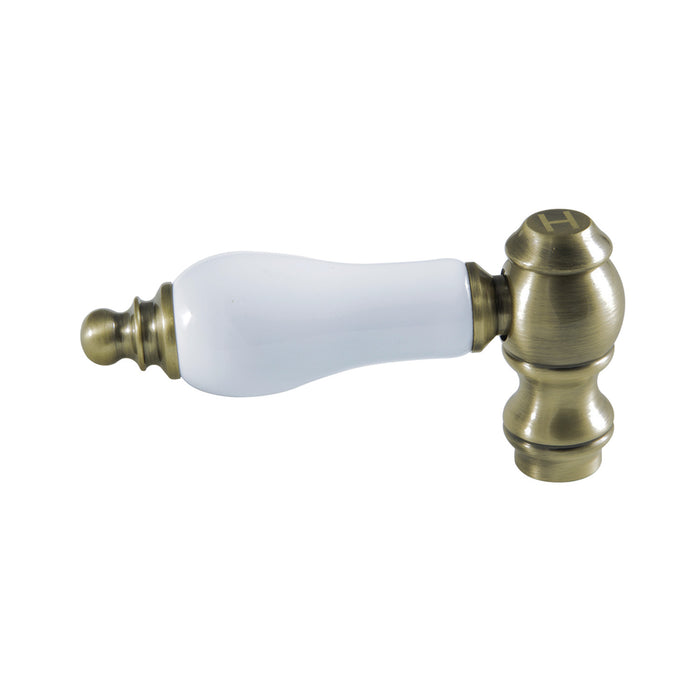 Kingston KSH3223PLH Porcelain Lever Handle (Hot Side), Antique Brass