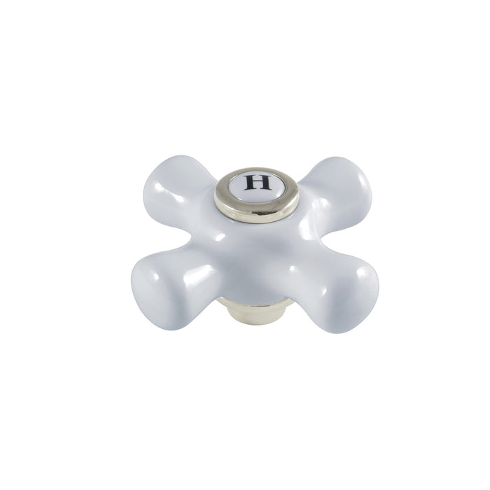Kingston KSH3226PXH Porcelain Cross Handle (Hot Side), Polished Nickel
