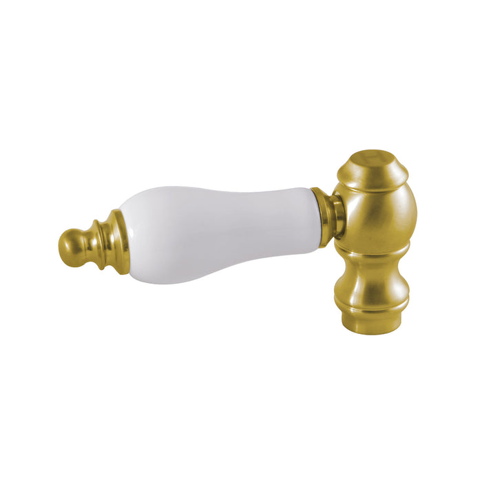 Kingston KSH3227PLH Porcelain Lever Handle (Hot Side), Brushed Brass