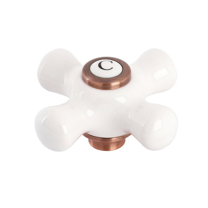 Kingston KSH322PXACC Porcelain Cross Handle (Cold Side), Antique Copper