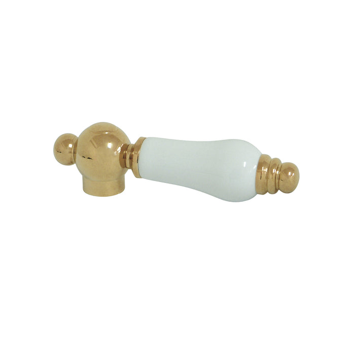 Kingston KSH3952PL Porcelain Lever Handle, Polished Brass