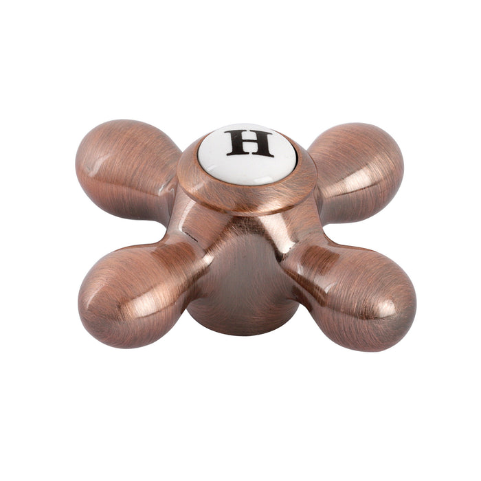 Kingston KSH395AXACH Brass Cross Handle (Hot Side), Antique Copper