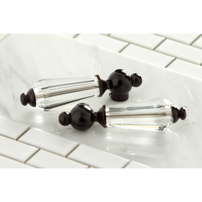 Wilshire KSH3965WLL Crystal Lever Handle, Oil Rubbed Bronze