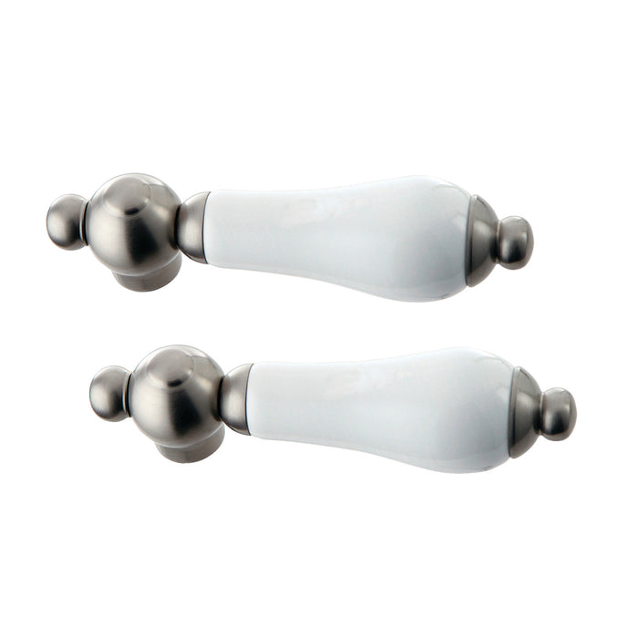 Kingston KSH3968PL Porcelain Lever Handle, Brushed Nickel