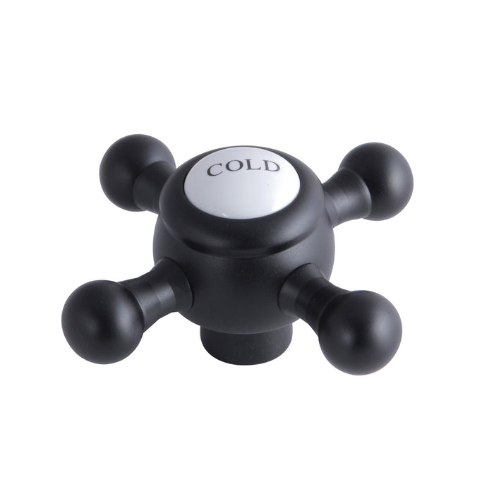 Kingston KSH4460BXC Brass Cross Handle (Cold Side), Matte Black