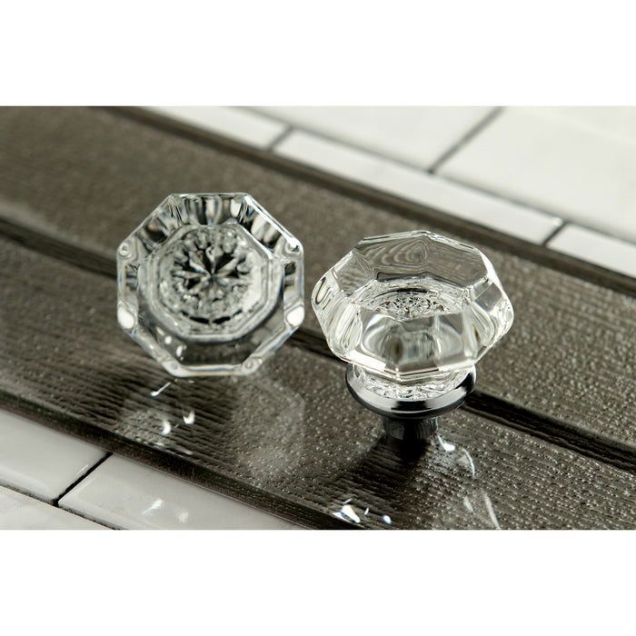 Celebrity KSH4461WCL Crystal Octagonal Knob Handle, Polished Chrome
