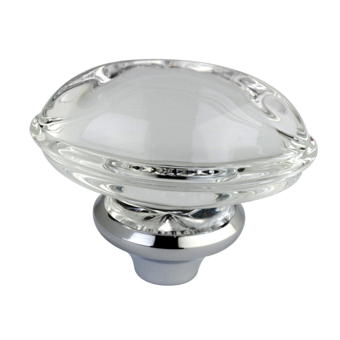 Kingston KSH4461WVL Crystal Oval Knob Handle, Polished Chrome