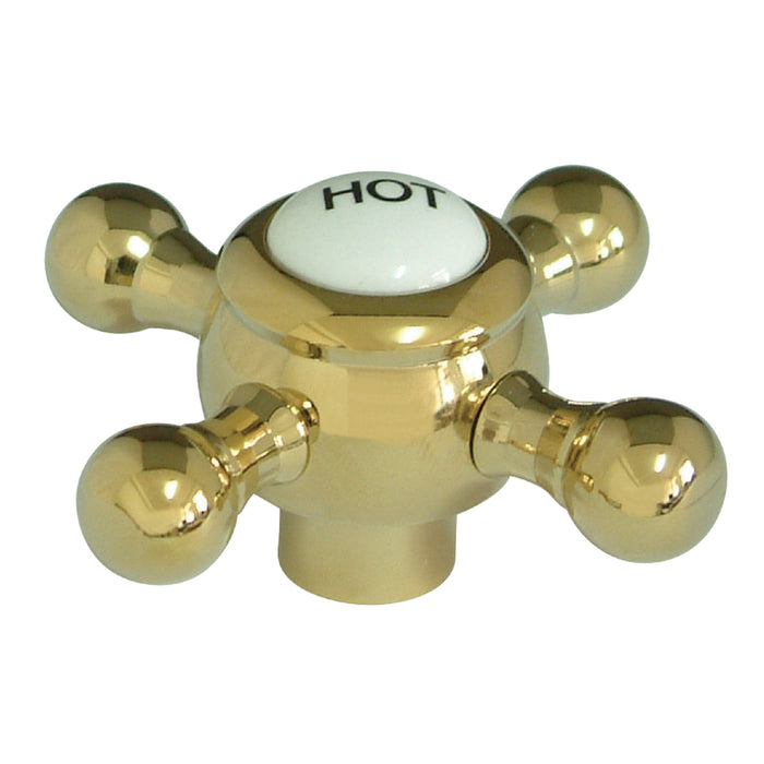 Kingston KSH4462BXH Brass Cross Handle (Hot Side), Polished Brass