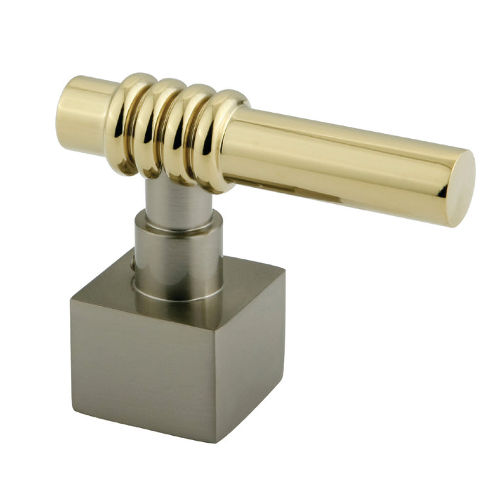 Kingston Milano KSH4649QL Metal Lever Handle, Brushed Nickel/Polished Brass