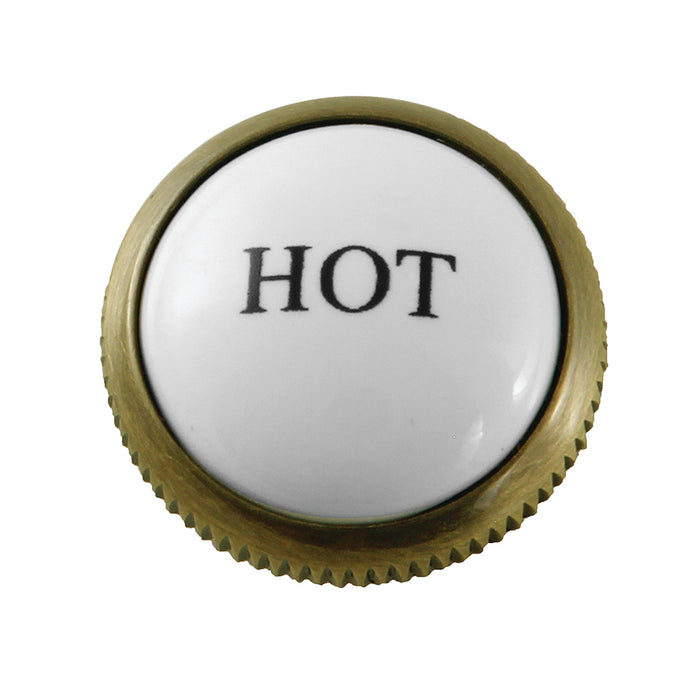 KSHI1163AXH Hot Handle Index Button, Antique Brass
