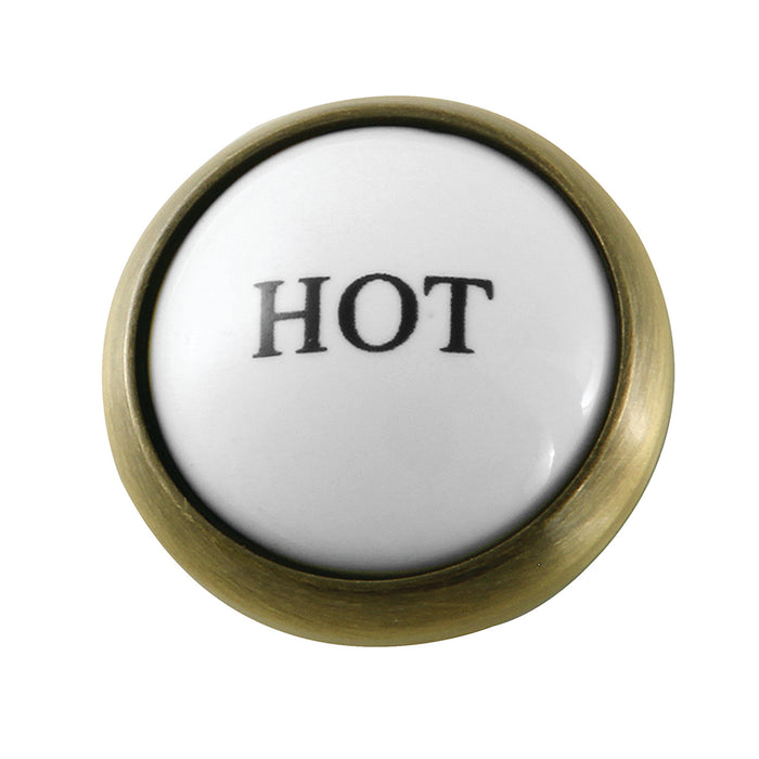 KSHI2963ZXH Hot Handle Index Button, Antique Brass