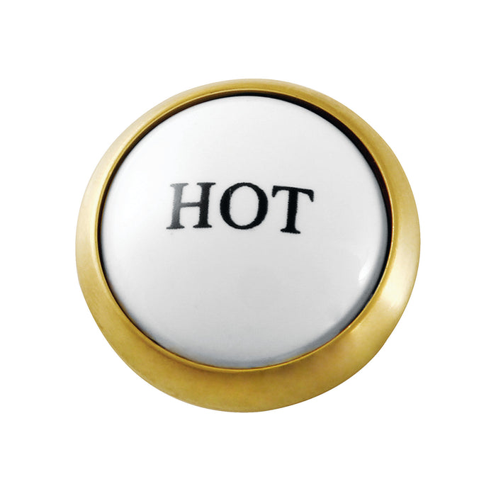 Kingston KSHI2967ZXH Hot Handle Index Button, Brushed Brass