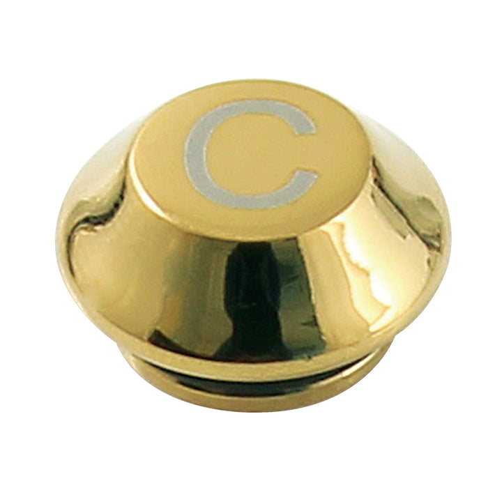 Kingston KSHI313PBC Cold Handle Index Button, Polished Brass