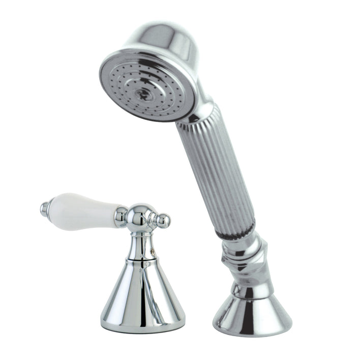 KSK2361PLTR Deck Mount Hand Shower with Diverter for Roman Tub Faucet, Polished Chrome