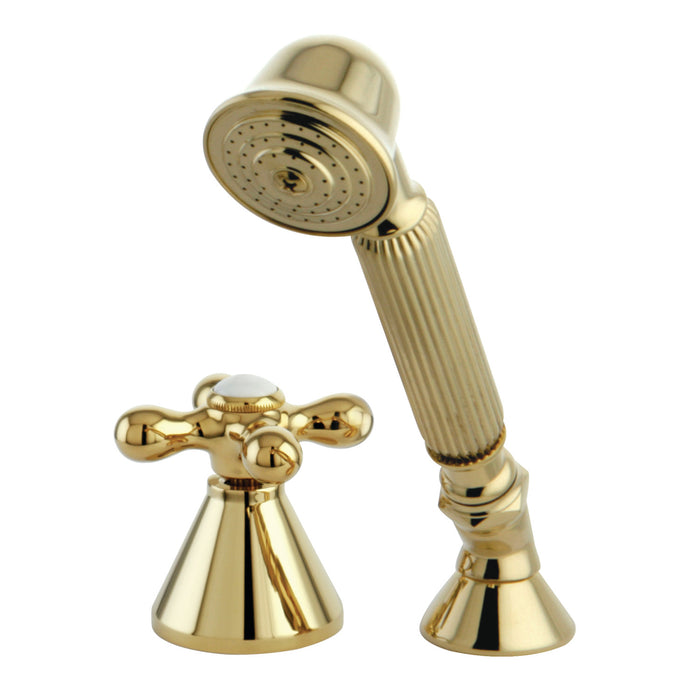 KSK2362AXTR Deck Mount Hand Shower with Diverter for Roman Tub Faucet, Polished Brass