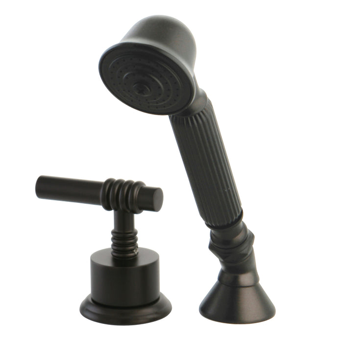 Kingston Tulare KSK2365MLTRDeck Mount Hand Shower with Diverter for Roman Tub Faucet, Oil Rubbed Bronze
