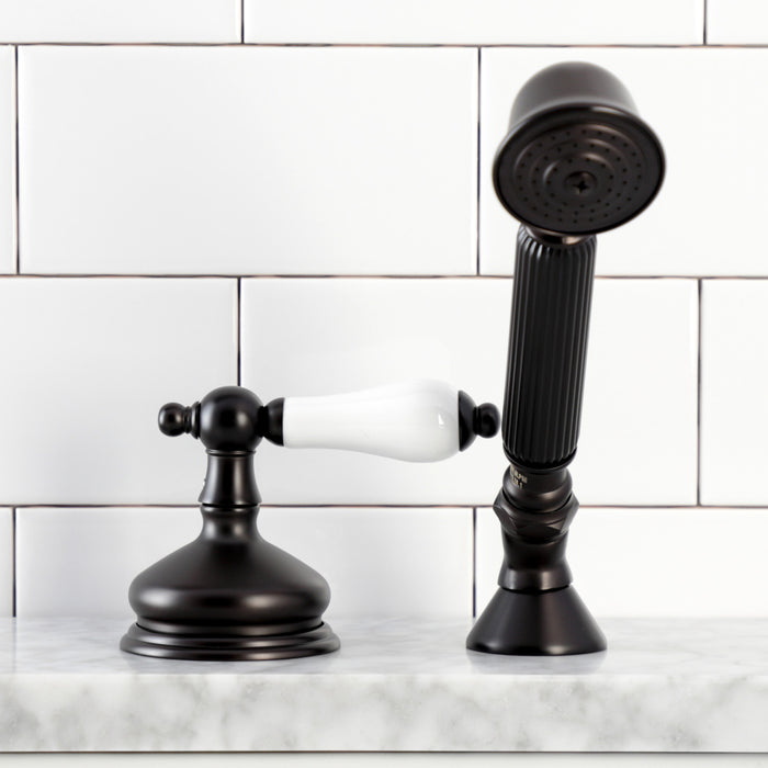 KSK3335PLTR Deck Mount Hand Shower with Diverter for Roman Tub Faucet, Oil Rubbed Bronze