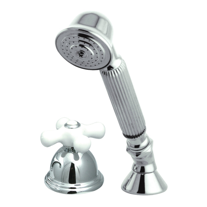 Kingston Heirloom KSK3351PXTR - Vintage Deck Mount Hand Shower with Diverter for Roman Tub Faucet, Polished Chrome