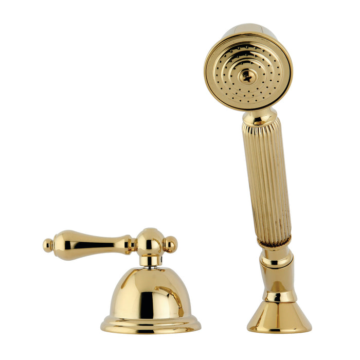 Vintage KSK3352ALTR Deck Mount Hand Shower with Diverter for Roman Tub Faucet, Polished Brass