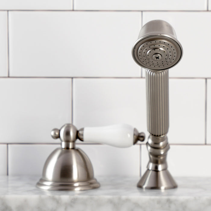 Vintage KSK3358PLTR Deck Mount Hand Shower with Diverter for Roman Tub Faucet, Brushed Nickel
