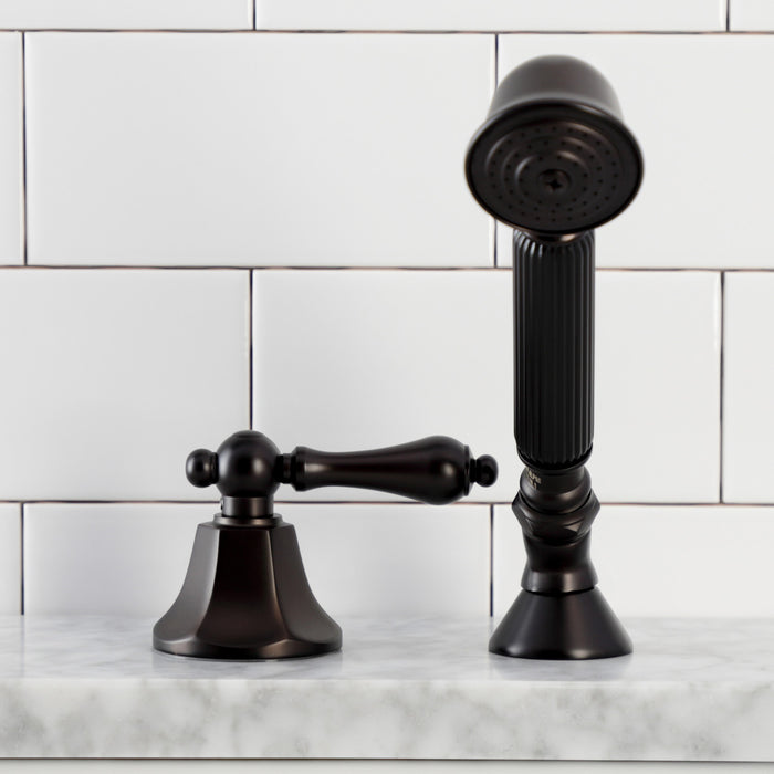 KSK4305ALTR Deck Mount Hand Shower with Diverter for Roman Tub Faucet, Oil Rubbed Bronze