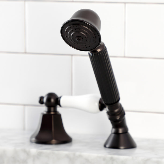 KSK4305PLTR Deck Mount Hand Shower with Diverter for Roman Tub Faucet, Oil Rubbed Bronze