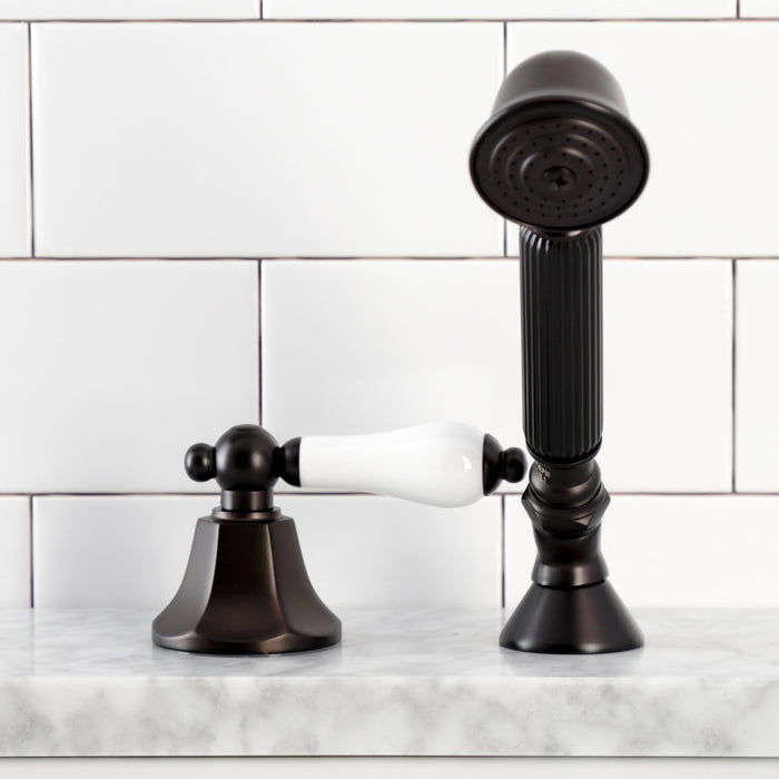 KSK4305PLTR Deck Mount Hand Shower with Diverter for Roman Tub Faucet, Oil Rubbed Bronze