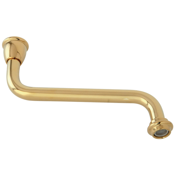 Heritage KSP1212 8-Inch Brass Faucet Spout, Polished Brass