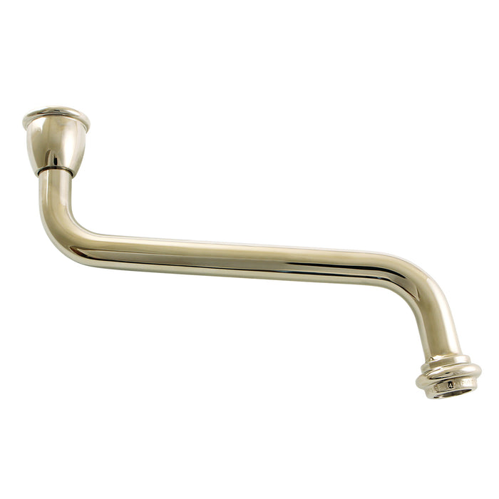 Heritage KSP1216 8-Inch Brass Faucet Spout, Polished Nickel