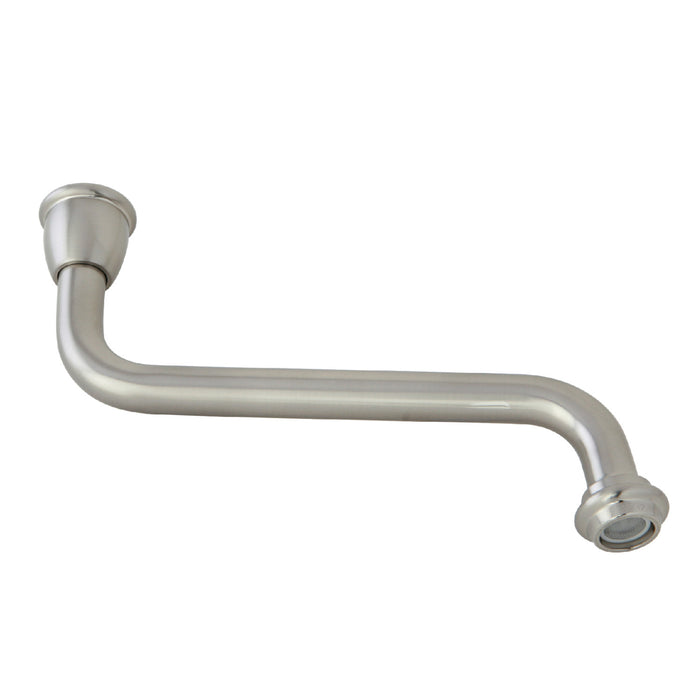 Heritage KSP1218 8-Inch Brass Faucet Spout, Brushed Nickel