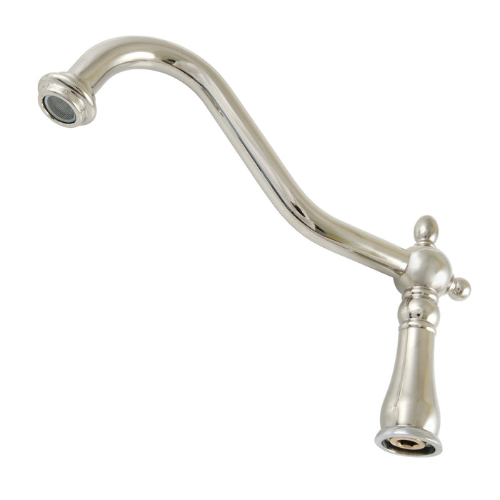 KSP1246 Brass Faucet Spout, Polished Nickel