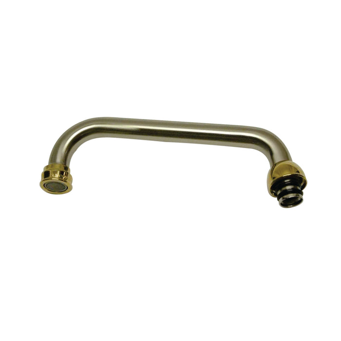 KSP213SNPB Brass Faucet Spout for KS213SNPB, Brushed Nickel/Polished Brass