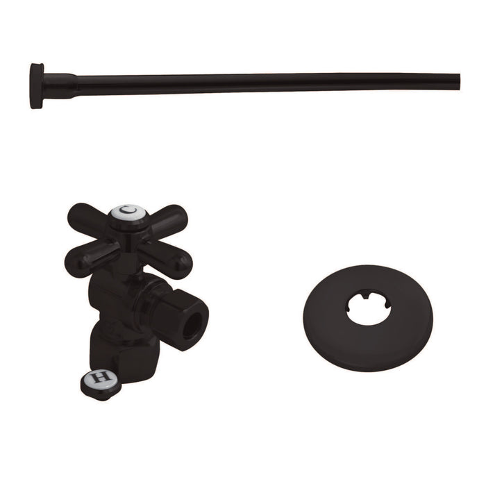 Trimscape KTK105P Toilet Supply Kit, 1/2-Inch IPS Inlet x 3/8-Inch Comp Outlet, Oil Rubbed Bronze
