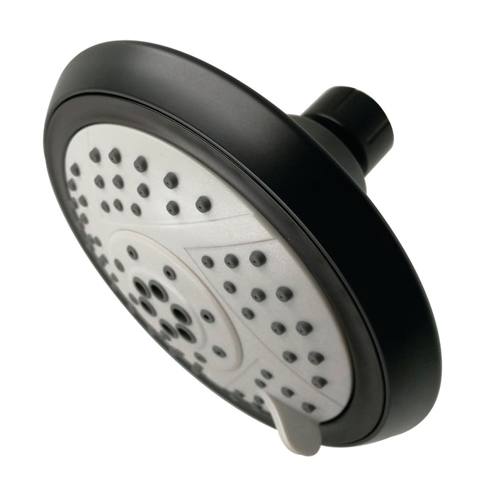 Kingston Vilbosch KX1540 5-Inch Round 5-Function ABS Shower Head, Matte Black