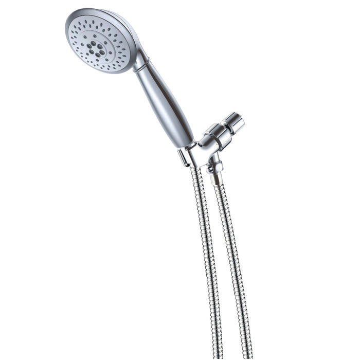 Vilbosch KX2522B 5-Function Hand Shower Set with Stainless Steel Hose, Polished Chrome