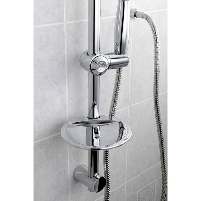 Vilbosch KX2522SBB 5-Function Hand Shower with 24-Inch Slide Bar Kit, Polished Chrome