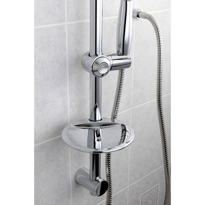 Shower Scape KX2522SBB 5-Function Hand Shower Set with Slide Bar Kit, Polished Chrome