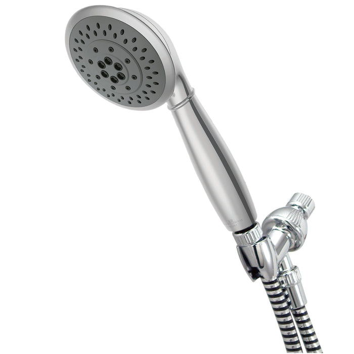 Shower Scape KX2528 5-Function Hand Shower Set with Plastic Hose, Brushed Nickel