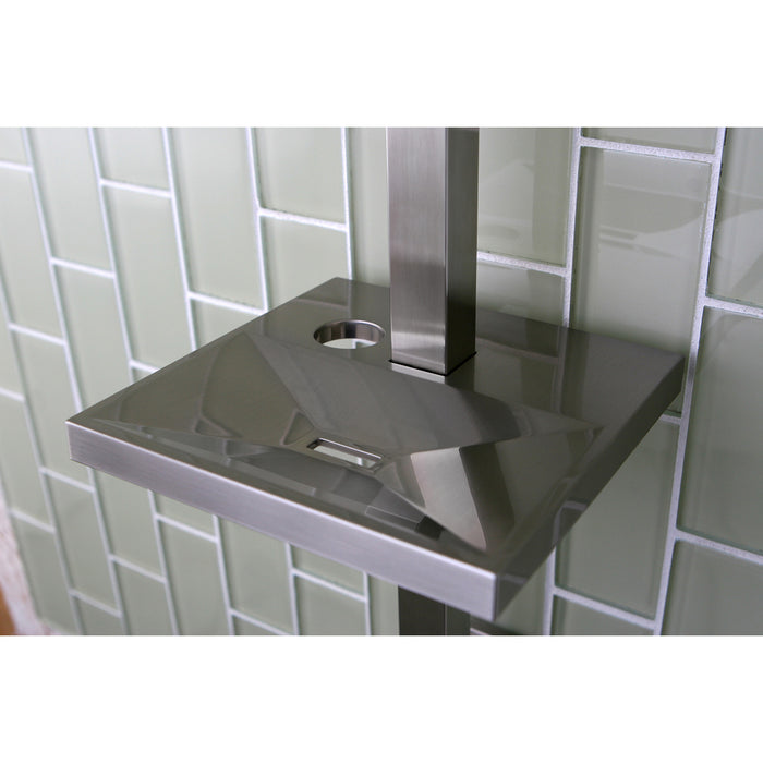 Claremont KX8268 24-Inch Shower Slide Bar with Soap Dish, Brushed Nickel