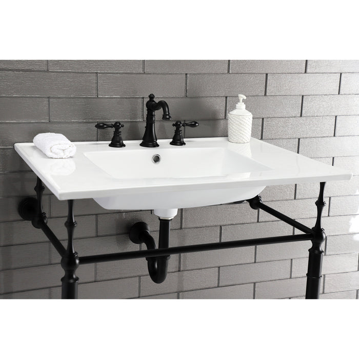 Continental LBT31227W38 31-Inch Ceramic Vanity Sink Top, White
