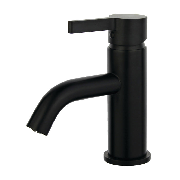 Continental LS8220CTL Single-Handle 1-Hole Deck Mount Bathroom Faucet with Push Pop-Up, Matte Black