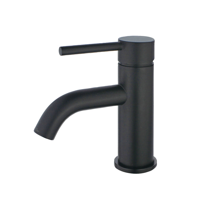 Concord LS8220DL Single-Handle 1-Hole Deck Mount Bathroom Faucet with Push Pop-Up, Matte Black