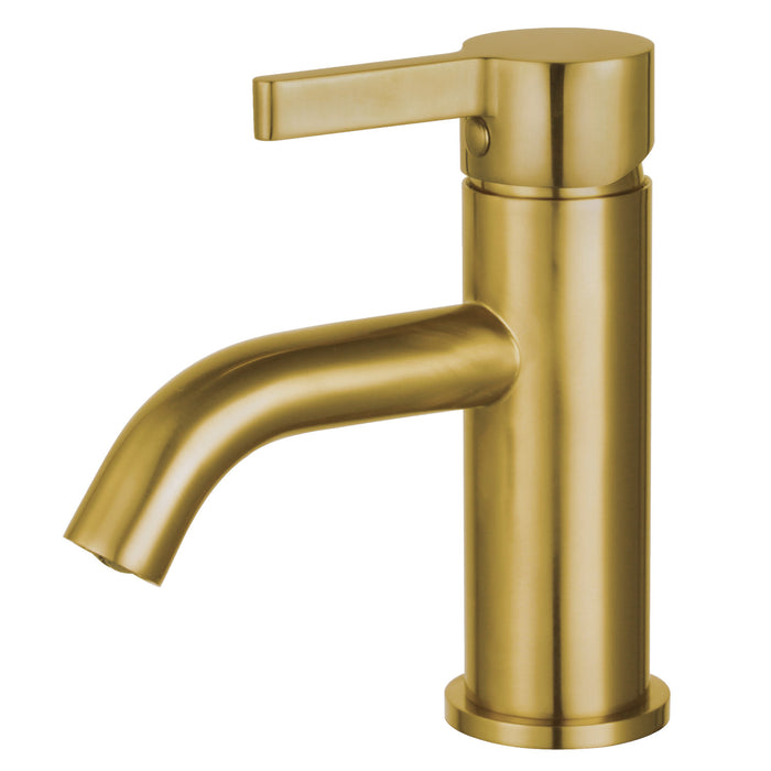 Continental LS8223CTL Single-Handle 1-Hole Deck Mount Bathroom Faucet with Push Pop-Up, Brushed Brass