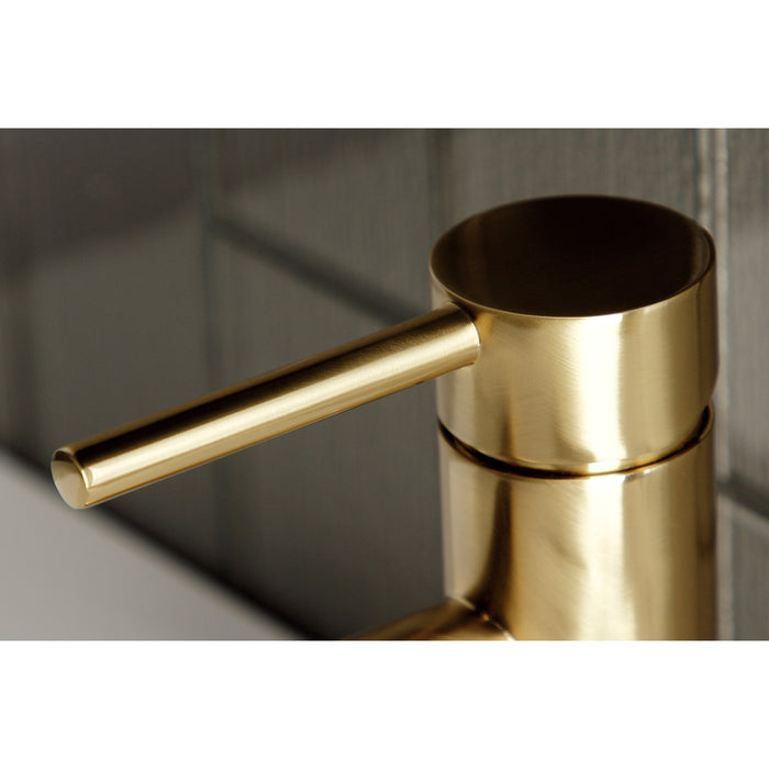 Concord LS8223DL Single-Handle 1-Hole Deck Mount Bathroom Faucet with Push Pop-Up, Brushed Brass